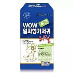 [하프클럽/셀럽하우스]암컷 수컷 애견 일자형 기저귀 리필용 중형 100매