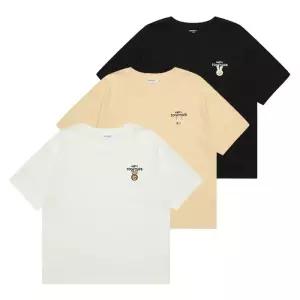 에꼴리에 4.5부 캐릭터 포인트티 25B1456-BK/YE