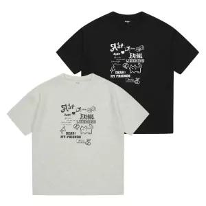 에꼴리에 5부 이모지믹스 쿨양면티 26B0481-BK/OT