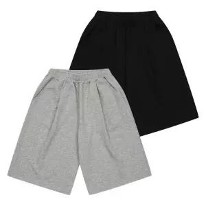에꼴리에 유니 원턱 버뮤다 바지 26B0235-BK/GY