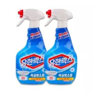 찌든청소 유한락스 욕실청소용 세제 용기 세정제 600ml 2p