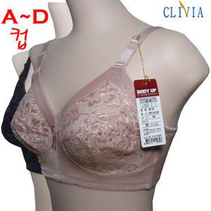 CBR2000 크리비아 노와이어 노몰드 홑겹A~D컵 여성속옷 빅사이즈 브라