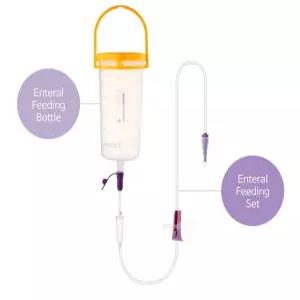 베스트케어 피딩통 피딩줄 세트 600ml/샤프라이 피딩통 호환가능/non-pvc/피딩보틀/환자공급기