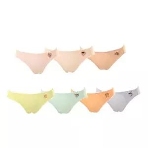 [롯데백화점]비너스 23AW 칼라풀 자수 7매입 순면 요일팬티 VPT6933