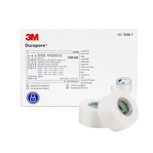 3M 쓰리엠 의료용 테이프 듀러포 2.5cmX9.14m 1538-1 1팩 12롤 [3세트]
