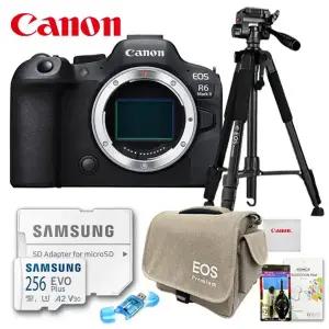 캐논 EOS R6 Mark II BODY/프리미엄 삼각대 패키지 7종세트/256G+전용가방+삼각대+카드리더기+청소도구+극세사융+액정보호필름/TJ