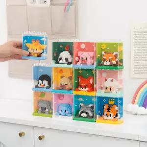 민화샵 동물 입체 블록 액자 만들기 diy 나노블럭 돌봄교실