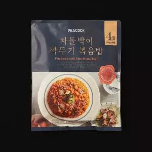 피코크 차돌깍두기 볶음밥 4입 840g 2개 간편식 간식 저녁 학생