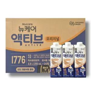 대상 뉴케어 액티브 오리지널 200ml 24팩 1박스 /wb