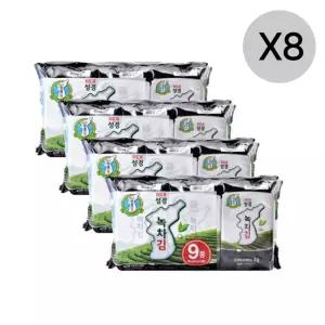 성경김 녹차 도시락김 4g X9봉 32개 간편 아침 반찬 BNS