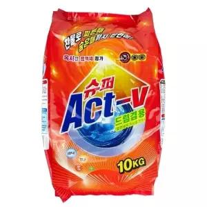 슈퍼액트 분말세제 일반드럼겸용 10kg D 세탁세제 빨래세제 대용량