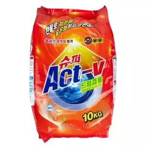 슈퍼액트 분말세제 일반드럼겸용 10kg D 세탁세제 빨래세제 대용량