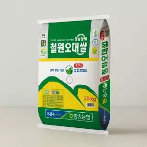 동송농협 철원오대쌀 25년 햅쌀 백미 상등급 20kg