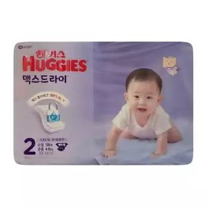 2025 하기스 맥스드라이 밴드형 기저귀 남여공용 2단계 58p X 1팩