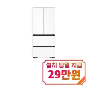[삼성] 비스포크 AI 김치플러스 4도어 김치냉장고 490L (새틴 화이트) / RK70F49F1X