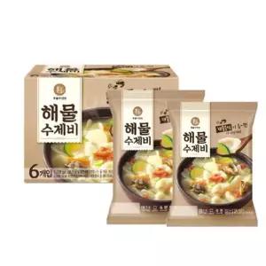 이가자연면 해물수제비 188g x 6