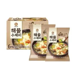 이가자연면 해물수제비 188g x 6