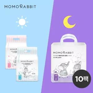 [모모래빗] NEW 낮밤 데일리 쿨세트(에코씽씽 남아 6팩+드라이 4팩)