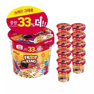 켈로그 후루트링 컵시리얼 40g 12개
