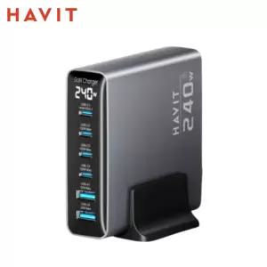 HAVIT 240W 고출력 PD GaN PPS 멀티충전기 노트북 고속충전 어댑터 SMG