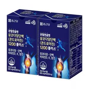종근당 관절연골엔 뮤코다당단백 콘드로이친 1200플러스 60정 2개 (2개월분)