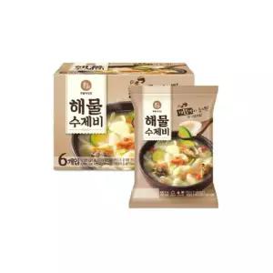 이가자연면 해물수제비 188g x 6개 맛있는