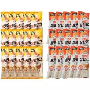올반 핫도그 찰핫도그 15봉+크런치핫도그 15봉