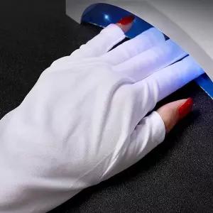젤네일 굽기 보호 장갑 토시 손등 매니큐어 LED 아트 uv
