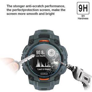 Garmin Instinct 3 AMOLED/솔라 45mm/50mm 스크린 HD/스크래치 방지 보호 필름 액세서리 용 3pcs 강화 유리