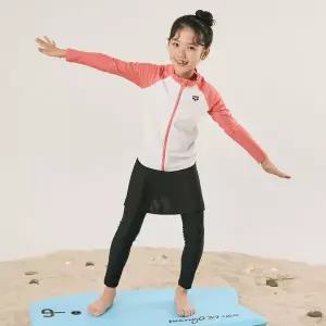 아레나 KIDS 스노클링 여아동 레저 집업 래쉬가드 세트 A4BG1GS71COR