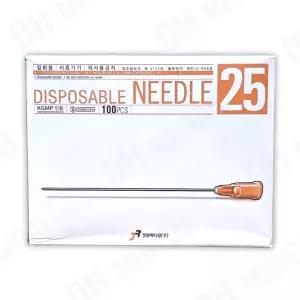 정림 일회용주사침 25G 90mm 100개입