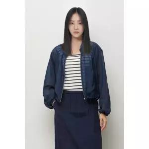[시슬리]프리 체크 밴딩 집업 점퍼 sajp41631