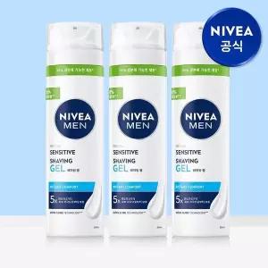 [니베아][eTV]니베아 맨 센서티브 쉐이빙 젤 200ml 3개[36048154]