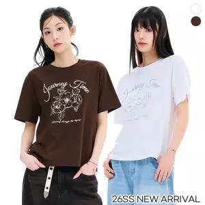 체이스컬트 COOL 플라워 그래픽 반팔 T-SHIRT/2Color - 멀티 112471