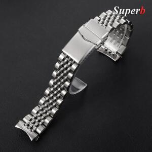 세이코 솔리드 스테인레스 스틸 밴드 호환 용   Srpd Skx007/Skx009 주빌리 커브드 엔드 브레이슬릿 스크류