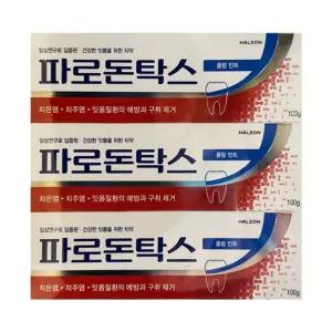파로돈탁스 쿨링민트 치약 100g x 6치약 양치 고급 기능성 개운한 용품 가족 가정용 구강관리 일반