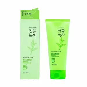 웰코스 첫물녹차 필 오프 팩 150ml바르는 수분 피부영양 관리 각질관리 마스크 필팩 얼굴