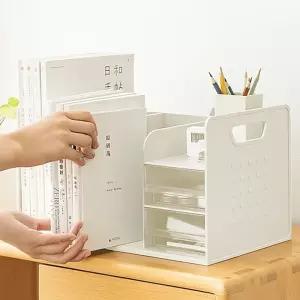 정리수납 오피스 데스크 서류 공간활용 2칸서랍책꽂이 보관함