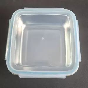 밀폐용기 반찬통 스텐 정사각 스텐반찬통 스테인레스 보관용기 6.5cm 18x18x6.5 1.2L