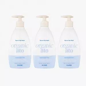 닥터키노 유기농 아기 탑투토 워시 400ml×3 / 신생아 올인원 샴푸 바디워시