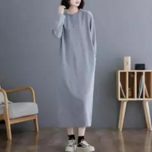 원피스 잠옷 롱 일자핏 여성 홈웨어 캐주얼 파자마