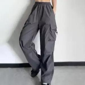 바지 허리밴딩 3컬러 배기팬츠 밑단 끈조절