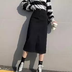 앞트임 스커트 가을 데일리 봄 여성 A라인 1P
