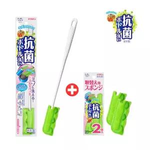 IKWFLJS26 물병 리필 2pc 세트 보온병 손잡이가긴 산 보틀 롱 일본 키크론 텀블러 세척 솔 브러쉬 젖병