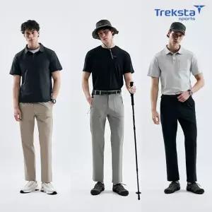[트렉스타][Treksta]스포츠 26SS 남성 쿨모션 냉감 팬츠 3종 + 벨트 세트