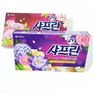 샤프란 시트 섬유유연제 빨래 섬유린스 뽑아쓰는 초고농축 30매