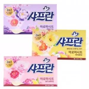 샤프란 아로마 시트 티슈형 섬유 유연제 향선택1P