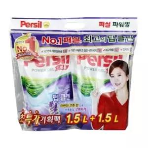 퍼실 라벤더 드럼용 리필 1.5L X 2입 -TJ 퍼실 세제 세탁 세탁기세제 액체세제 액체형세제 드럼