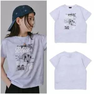[갤러리아] [블루테일]AAC2TS06VI？？바이올렛 절개 반팔 티셔츠