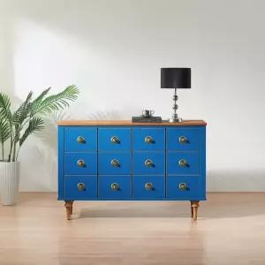아시안데코 피콜리노 보블루 6칸 원목 서랍장 1200